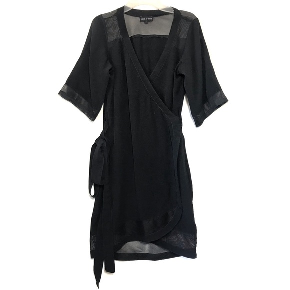 Rebel & Stone Dresses & Skirts - REBEL & STONE WRAP AROUND with Mesh DRESS